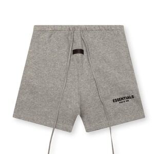 Fear of God Essentials Core Sweatshort Dark Oatmeal Grey Mens Medium NEW